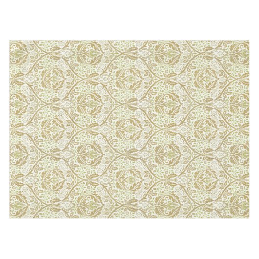 Elegant Gold Floral Pattern Tafelkleed (Voorkant (Horizontaal))