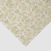 Elegant Gold Floral Pattern Tissuepapier (Detail)