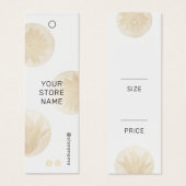 Elegant Gold Floral Price Label Mini Visitekaartjes (Voorkant /achterkant)