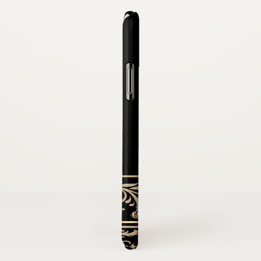 Elegant Gold Floral, Violin Key, Opmerking Case-Mate iPhone Case (Achterkant/rechts)