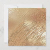 Elegant Gold Floral Waterverf Rustic Wedding Kaart (Achterkant)