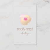 Elegant Gold Floral Waterverf Salon Spa Visitekaartje (Voorkant)