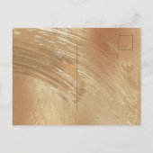 Elegant Gold Floral Waterverf Sparen de Datum Aankondigingskaart (Achterkant)