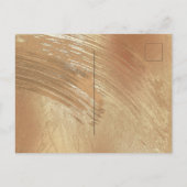 Elegant Gold Floral Waterverf Sparen de Datum Aankondigingskaart (Achterkant)