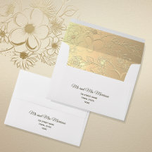 Elegant Gold Floral Wedding