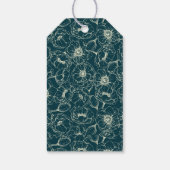 Elegant Gold Floral Wedding Gift Label Cadeaulabel (Achterkant)