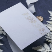 Elegant Gold Floral Wedding Return-adres
