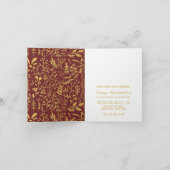 Elegant Gold Floral Wreater Moederdag Dinner (Binnen)