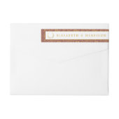 Elegant Gold Floral Wreath Wedding (Achterkant)