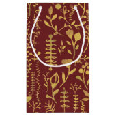 Elegant Gold Floral Wreator Moederdag Klein Cadeauzakje (Achterkant)