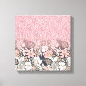 Elegant Gold florroze gradiënt Glitter Afbeelding Canvas Afdruk (Voorkant)