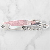 Elegant Gold florroze gradiënt Glitter Afbeelding Kurkentrekker (Voorkant)