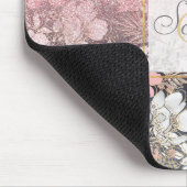 Elegant Gold florroze gradiënt Glitter Afbeelding Muismat (Hoek)