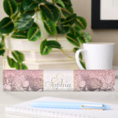 Elegant Gold florroze gradiënt Glitter Afbeelding Naambordje