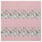 Elegant Gold florroze gradiënt Glitter Afbeelding Stof (Swatch)