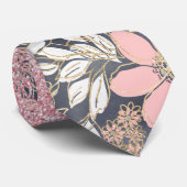 Elegant Gold florroze gradiënt Glitter Afbeelding Stropdas (Opgerold)