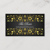 Elegant Gold Flourish Swirl Visitekaartje (Voorkant)