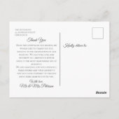 Elegant Gold Flower Vine Hartelijk dank, Briefkaar Briefkaart (Achterkant)