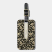 Elegant Gold Flowers - Speciaal Bagagelabel (Voorkant verticaal)