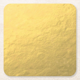 Elegant Gold Foil bedrukt Kartonnen Onderzetters