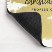 ELEGANT GOLD FOIL BLACK BRUSH STROKE CALLIGRAPHY MUISMAT (Hoek)