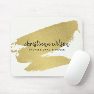 ELEGANT GOLD FOIL BLACK BRUSH STROKE CALLIGRAPHY MUISMAT