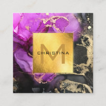 Elegant Gold Foil Black en Paarse Etheral DIY