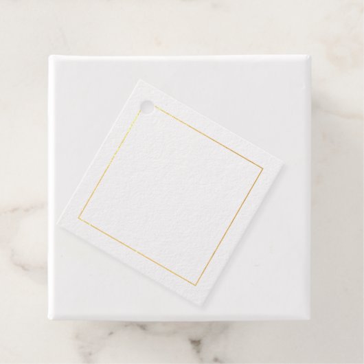 Elegant Gold Foil Blank Bedankjes Labels (Met doos)