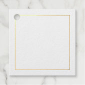 Elegant Gold Foil Blank Bedankjes Labels (Voorkant)