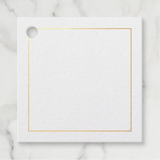 Elegant Gold Foil Blank Bedankjes Labels (Voorkant)