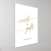 Elegant Gold Foil Calligrafie-Kaarten en cadeaus Folie Afdrukken (Laagn)