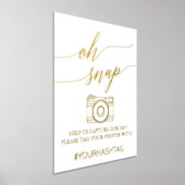 Elegant Gold Foil Calligrafie Oh Snap Folie Afdrukken (Laagn)