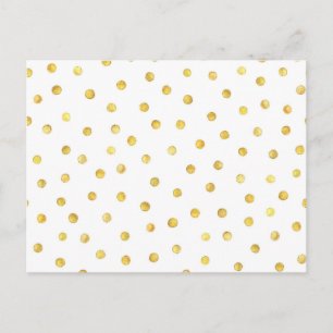 Elegant Gold Foil Confetti Stippen Briefkaart