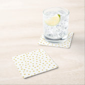 Elegant Gold Foil Confetti Stippen Kartonnen Onderzetters (Insitu)