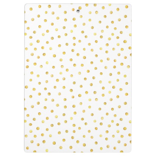 Elegant Gold Foil Confetti Stippen Klembord (Achterkant)