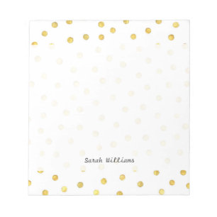 Elegant Gold Foil Confetti Stippen Notitieblok