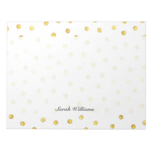 Elegant Gold Foil Confetti Stippen Notitieblok