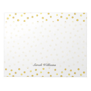 Elegant Gold Foil Confetti Stippen Notitieblok