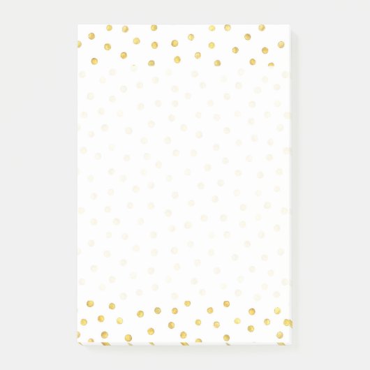 Elegant Gold Foil Confetti Stippen Post-it® Notes (Voorkant)