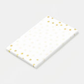 Elegant Gold Foil Confetti Stippen Post-it® Notes (Schuin)