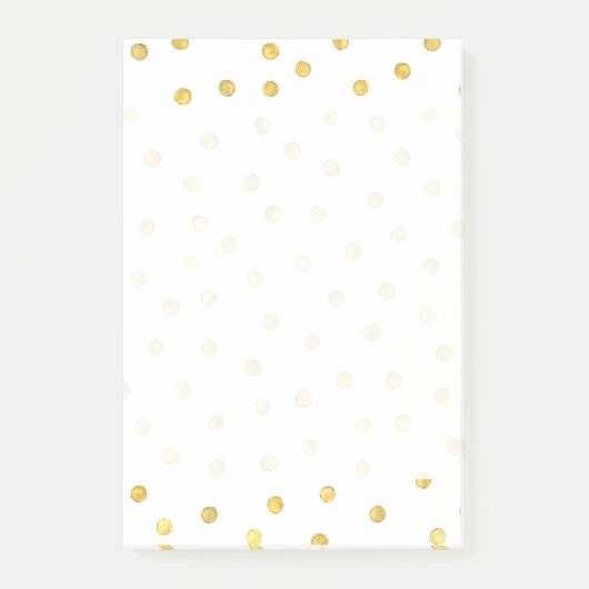 Elegant Gold Foil Confetti Stippen Post-it® Notes (Voorkant)