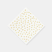 Elegant Gold Foil Confetti Stippen Servet (Hoek)