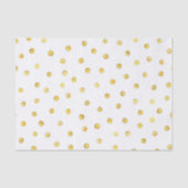 Elegant Gold Foil Confetti Stippen Tissuepapier (Voorkant)