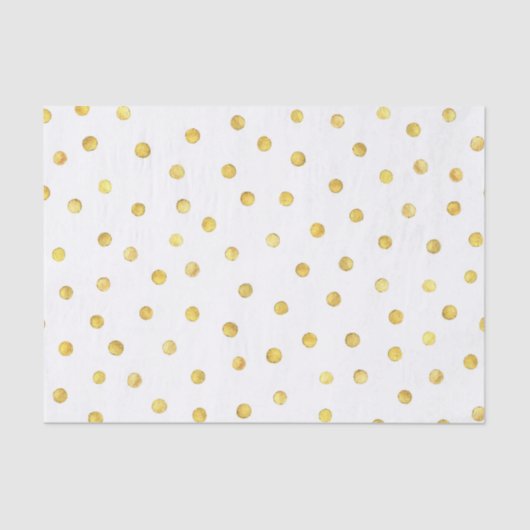 Elegant Gold Foil Confetti Stippen Tissuepapier (Voorkant)