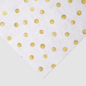 Elegant Gold Foil Confetti Stippen Tissuepapier (Detail)