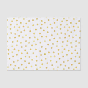 Elegant Gold Foil Confetti Stippen Tissuepapier