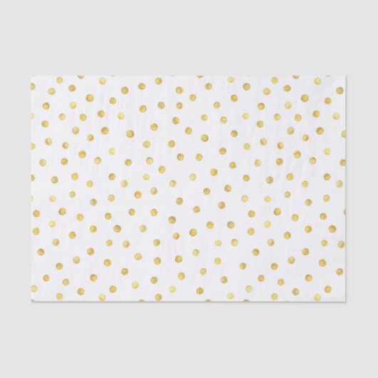Elegant Gold Foil Confetti Stippen Tissuepapier (Voorkant)