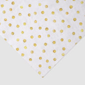 Elegant Gold Foil Confetti Stippen Tissuepapier (Detail)
