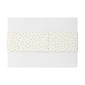 Elegant Gold Foil Confetti Stippen Uitnodigingen Wikkel (Achterkant Voorbeeld)