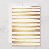 Elegant Gold Foil Cross & Foliage Christening Kaart (Achterkant)